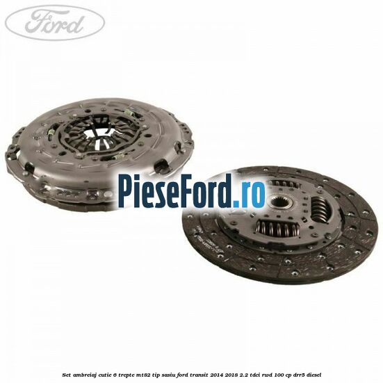 Set ambreiaj cutie 6 trepte MT82 tip sasiu Ford Transit 2014-2018 2.2 TDCi RWD 100 cp DRR5 diesel