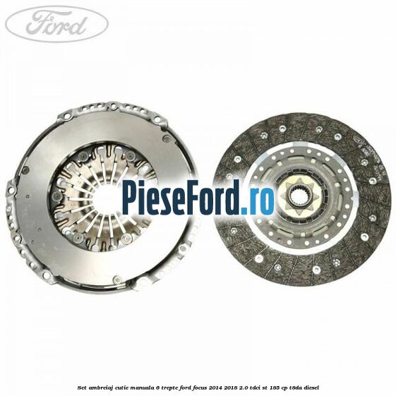 Set ambreiaj, cutie manuala 6 trepte Ford Focus 2014-2018 2.0 TDCi ST 185 cp T8DA diesel
