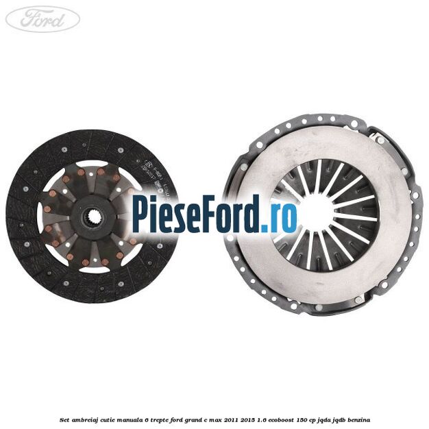 Set ambreiaj, cutie manuala 6 trepte Ford Grand C-Max 2011-2015 1.6 EcoBoost 150 cp JQDA, JQDB benzina