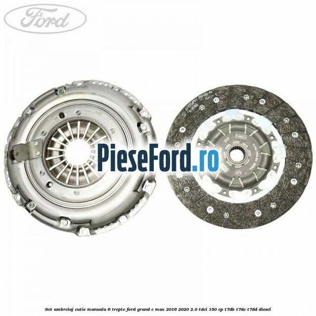 Set ambreiaj, cutie manuala 6 trepte Ford Grand C-Max 2016-2020 2.0 TDCi 150 cp T7DB, T7DC, T7DD diesel