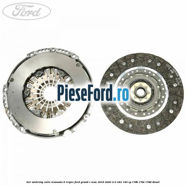 Set ambreiaj, cutie manuala 6 trepte Ford Grand C-Max 2016-2020 2.0 TDCi 150 cp T7DB, T7DC, T7DD diesel