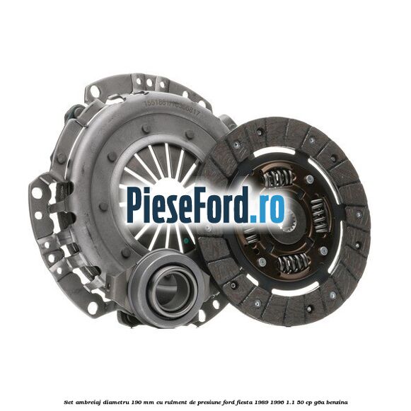 Set ambreiaj diametru 190 mm cu rulment de presiune Ford Fiesta 1989-1996 1.1 50 cp G6A benzina