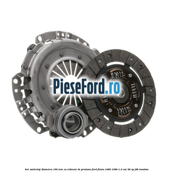 Set ambreiaj diametru 190 mm cu rulment de presiune Ford Fiesta 1989-1996 1.3 CAT 60 cp
