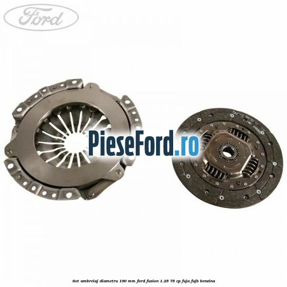 Set ambreiaj diametru 190 mm Ford Fusion 1.25 75 cp FUJA, FUJB benzina