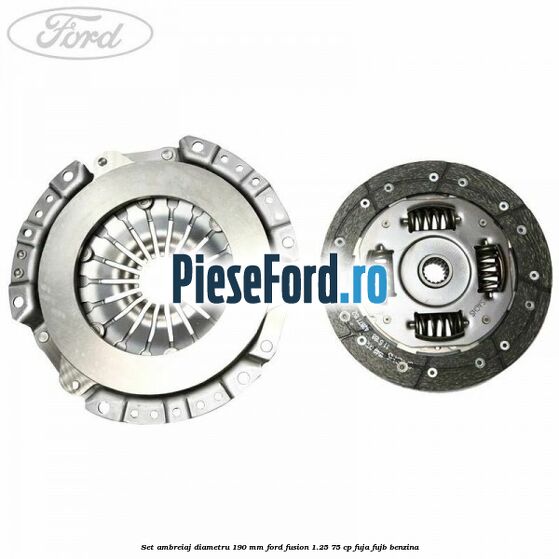 Set ambreiaj diametru 190 mm Ford Fusion 1.25 75 cp FUJA, FUJB benzina
