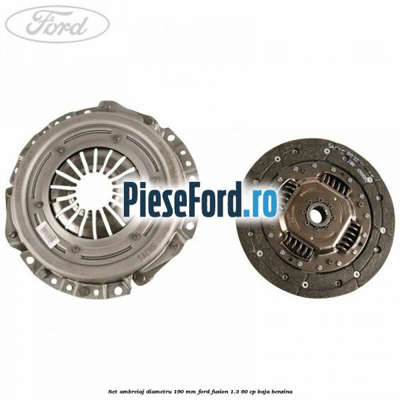 Set ambreiaj diametru 190 mm Ford Fusion 1.3 60 cp BAJA benzina
