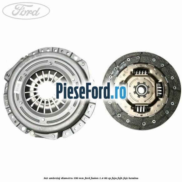 Set ambreiaj diametru 190 mm Ford Fusion 1.4 80 cp FXJA, FXJB, FXJC benzina