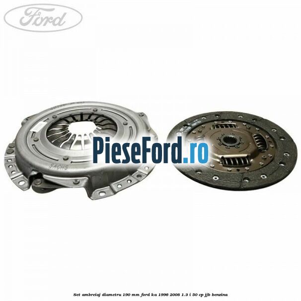 Set ambreiaj diametru 190 mm Ford Ka 1996-2008 1.3 i 50 cp JJB benzina