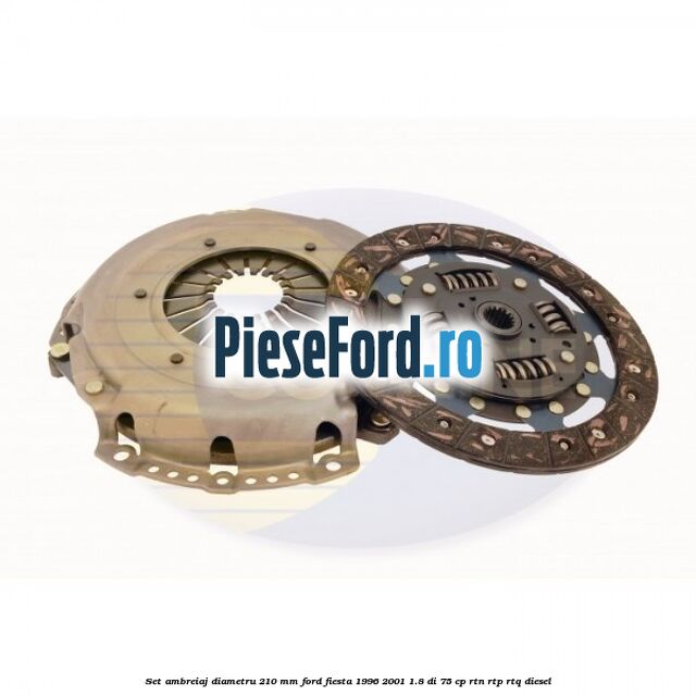 Set ambreiaj diametru 210 mm Ford Fiesta 1996-2001 1.8 DI 75 cp RTN, RTP, RTQ diesel