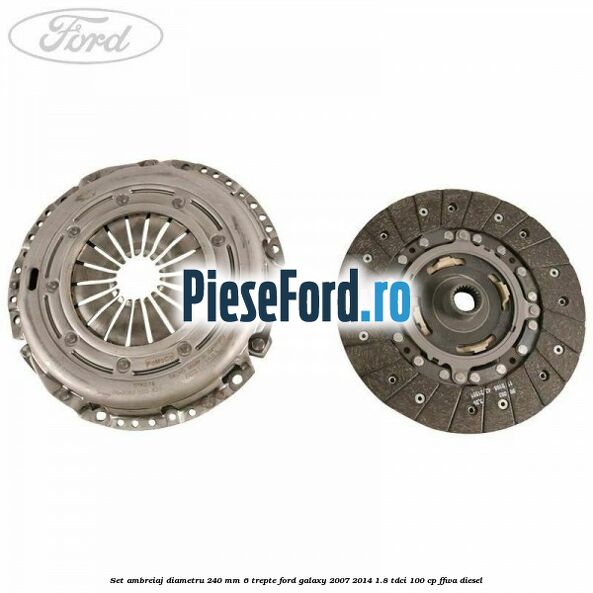 Set ambreiaj diametru 240 mm 6 trepte Ford Galaxy 2007-2014 1.8 TDCi 100 cp FFWA diesel