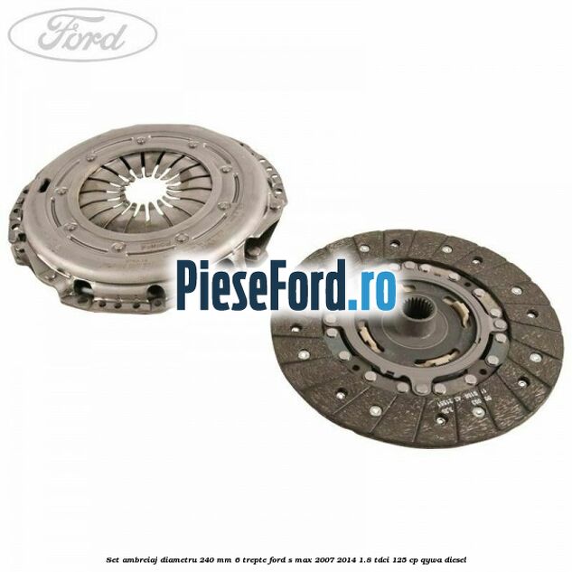 Set ambreiaj diametru 240 mm 6 trepte Ford S-Max 2007-2014 1.8 TDCi 125 cp QYWA diesel
