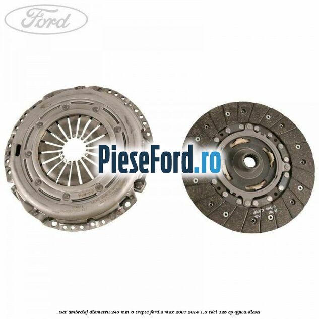 Set ambreiaj diametru 240 mm 6 trepte Ford S-Max 2007-2014 1.8 TDCi 125 cp