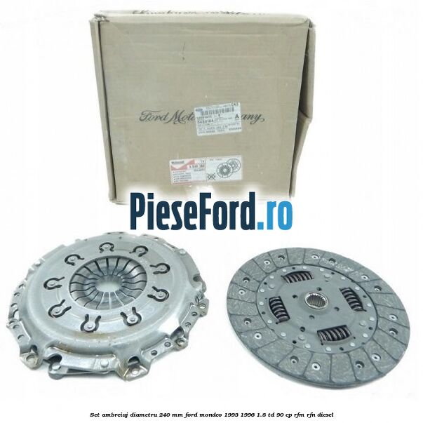 Set ambreiaj diametru 240 mm Ford Mondeo 1993-1996 1.8 TD 90 cp RFM, RFN diesel