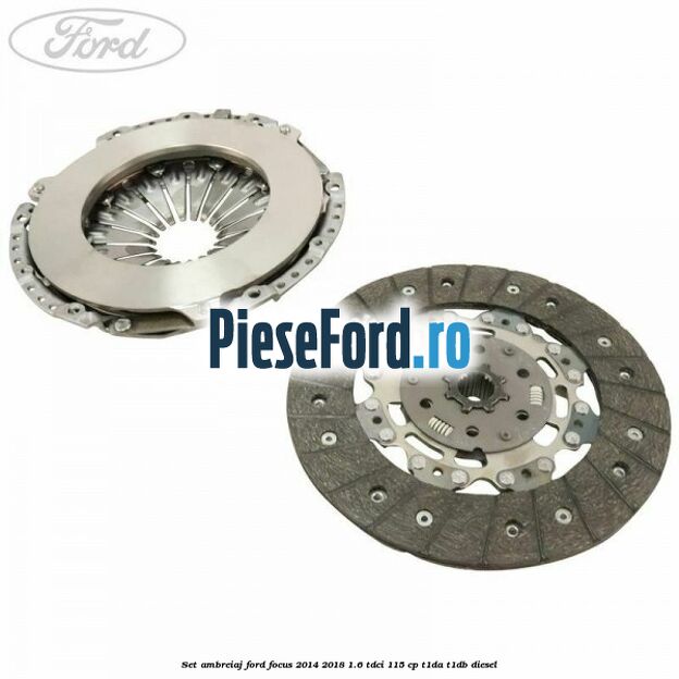 Set ambreiaj Ford Focus 2014-2018 1.6 TDCi 115 cp T1DA, T1DB diesel
