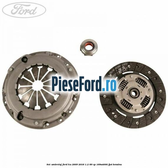 Set ambreiaj Ford Ka 2009-2016 1.2 69 cp Set ambreiaj Ford Ka 2009-2016 1.2 69 cp 169A4000, FP4 benzina