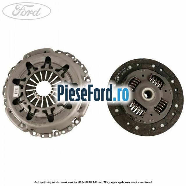 Set ambreiaj Ford Transit Courier 2014-2018 1.5 TDCi 75 cp UGCA, UGCB, XUCC, XUCD, XUCE diesel