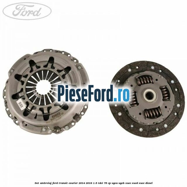 Set ambreiaj Ford Transit Courier 2014-2018 1.5 TDCi 75 cp UGCA, UGCB, XUCC, XUCD, XUCE diesel