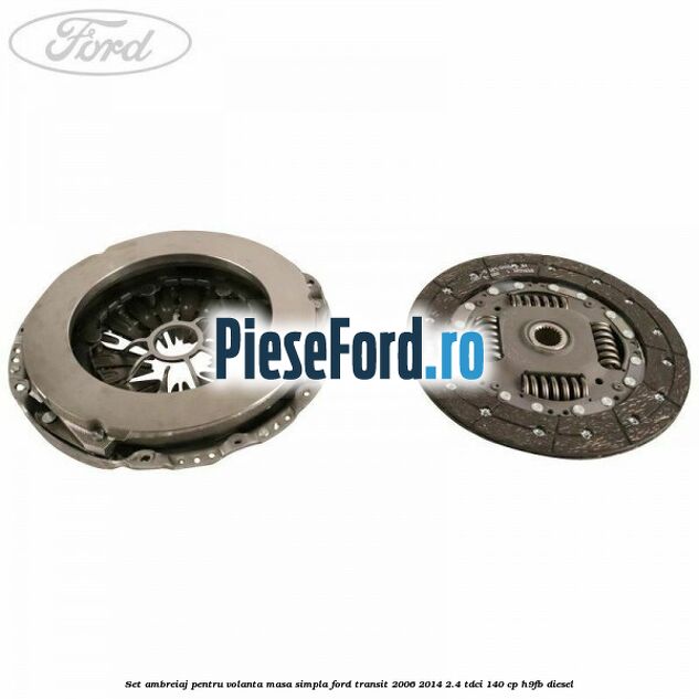 Set ambreiaj pentru volanta masa simpla Ford Transit 2006-2014 2.4 TDCi 140 cp H9FB diesel