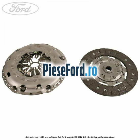 Set ambreiaj R 240 mm echipare LUK Ford Kuga 2008-2012 2.0 TDCi 136 cp G6DG, UKDA diesel