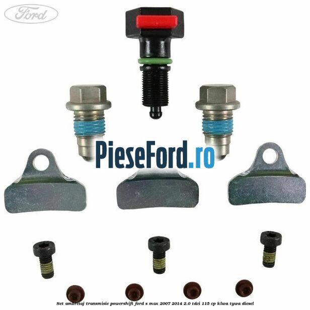 Set ambreiaj transmisie Powershift Ford S-Max 2007-2014 2.0 TDCi 115 cp KLWA, TYWA diesel