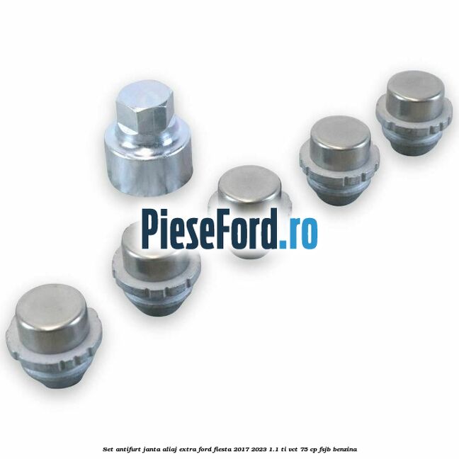 Set antifurt janta aliaj extra Ford Fiesta 2017-2023 1.1 Ti-VCT 75 cp FSJB benzina