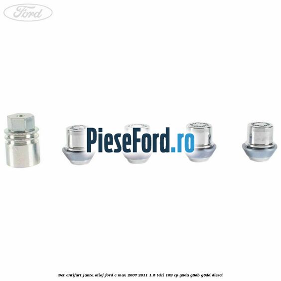 Set antifurt janta aliaj Ford C-Max 2007-2011 1.6 TDCi 109 cp G8DA, G8DB, G8DD diesel