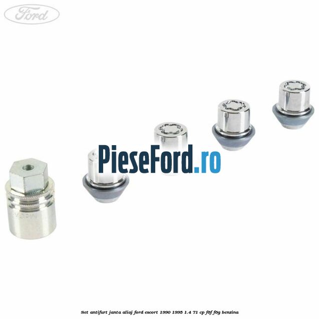 Set antifurt janta aliaj Ford Escort 1990-1995 1.4 71 cp F6F, F6G benzina