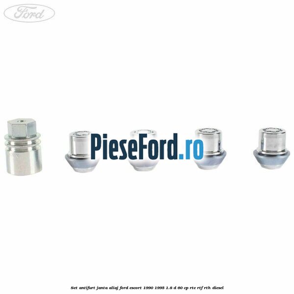 Set antifurt janta aliaj Ford Escort 1990-1995 1.8 D 60 cp RTE, RTF, RTH diesel