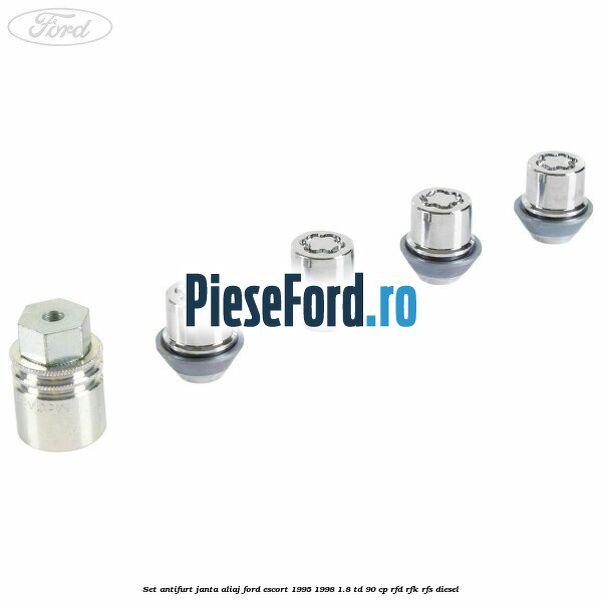Set antifurt janta aliaj Ford Escort 1995-1998 1.8 TD 90 cp RFD, RFK, RFS diesel
