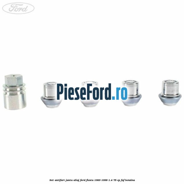 Set antifurt janta aliaj Ford Fiesta 1989-1996 1.4 75 cp FUF benzina