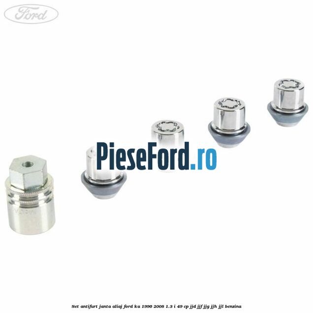 Set antifurt janta aliaj Ford Ka 1996-2008 1.3 i 49 cp JJD, JJF, JJG, JJH, JJL benzina