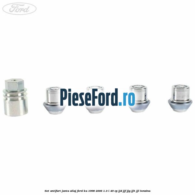 Set antifurt janta aliaj Ford Ka 1996-2008 1.3 i 49 cp JJD, JJF, JJG, JJH, JJL benzina