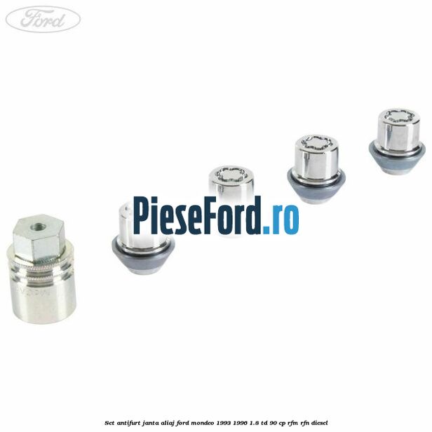 Set antifurt janta aliaj Ford Mondeo 1993-1996 1.8 TD 90 cp RFM, RFN diesel