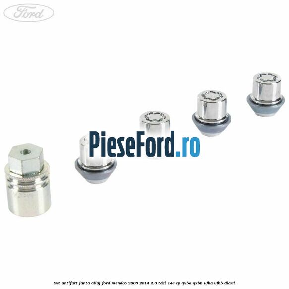 Set antifurt janta aliaj Ford Mondeo 2008-2014 2.0 TDCi 140 cp QXBA, QXBB, UFBA, UFBB diesel