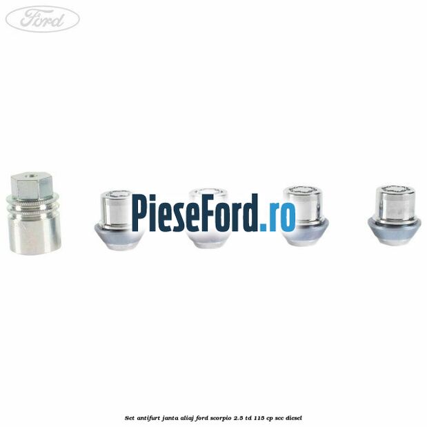 Set antifurt janta aliaj Ford Scorpio 2.5 TD 115 cp SCC diesel