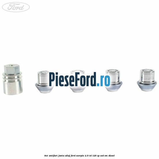 Set antifurt janta aliaj Ford Scorpio 2.5 TD 125 cp SCD, VM diesel