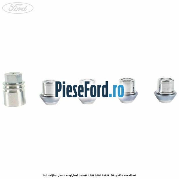 Set antifurt janta aliaj Ford Transit 1994-2000 2.5 DI  76 cp 4HB, 4HC diesel