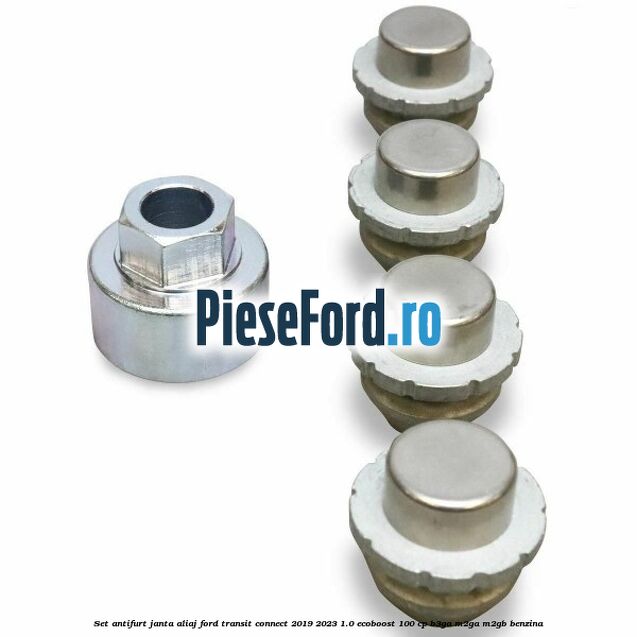 Set antifurt janta aliaj Ford Transit Connect 2019-2023 1.0 EcoBoost 100 cp B3GA, M2GA, M2GB benzina