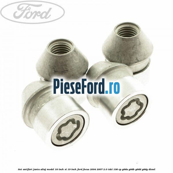 Set antifurt janta aliaj model 18 inch si 19 inch Ford Focus 2004-2007 2.0 TDCi 136 cp G6DA, G6DB, G6DD, G6DG diesel
