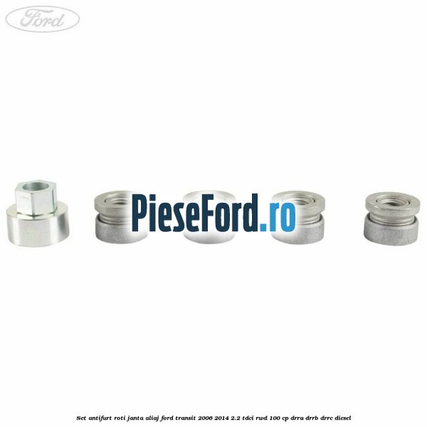 Set antifurt roti janta aliaj Ford Transit 2006-2014 2.2 TDCi RWD 100 cp DRRA, DRRB, DRRC diesel