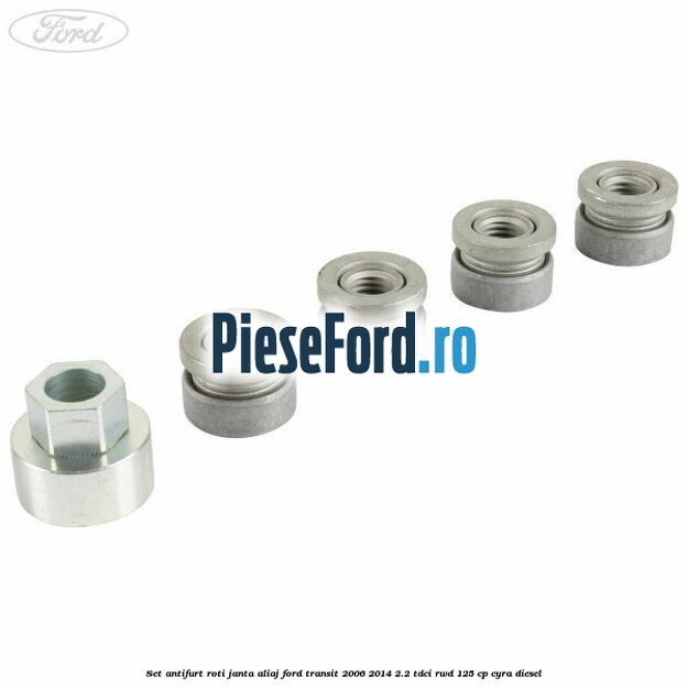 Set antifurt roti janta aliaj Ford Transit 2006-2014 2.2 TDCi RWD 125 cp CYRA diesel