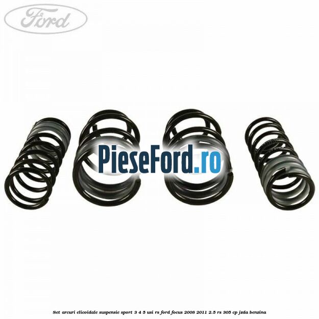 Set arcuri elicoidale suspensie sport, 3/4/5 usi RS Ford Focus 2008-2011 2.5 RS 305 cp JZDA benzina