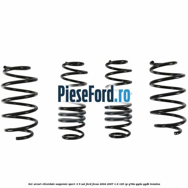 Set arcuri elicoidale suspensie sport 3/5 usi Ford Focus 2004-2007 1.8 125 cp Q7DA, QQDA, QQDB benzina