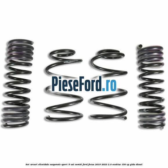Set arcuri elicoidale suspensie sport 5 usi combi Ford Focus 2019-2023 2.0 EcoBlue 150 cp YLDA diesel