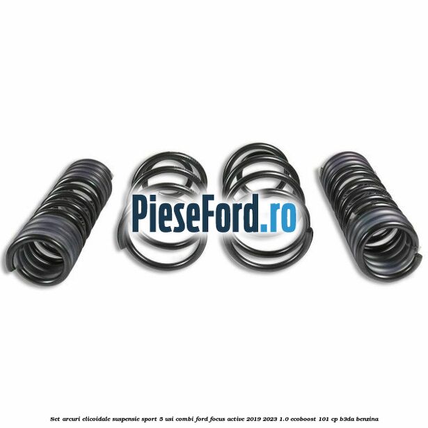 Set arcuri elicoidale suspensie sport 5 usi combi Ford Focus Active 2019-2023 1.0 EcoBoost 101 cp B3DA benzina