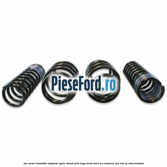 Set arcuri elicoidale suspensie sport EIBACH Ford Kuga 2016-2018 2.0 EcoBoost 4x4 242 cp R9MA benzina