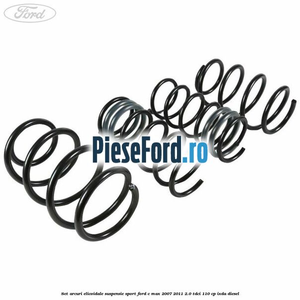 Set arcuri elicoidale suspensie sport Ford C-Max 2007-2011 2.0 TDCi 110 cp IXDA diesel