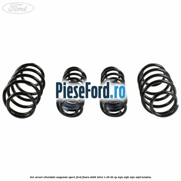 Set arcuri elicoidale suspensie sport Ford Fiesta 2008-2012 1.25 82 cp SNJA, SNJB, SNJC, SNJD benzina