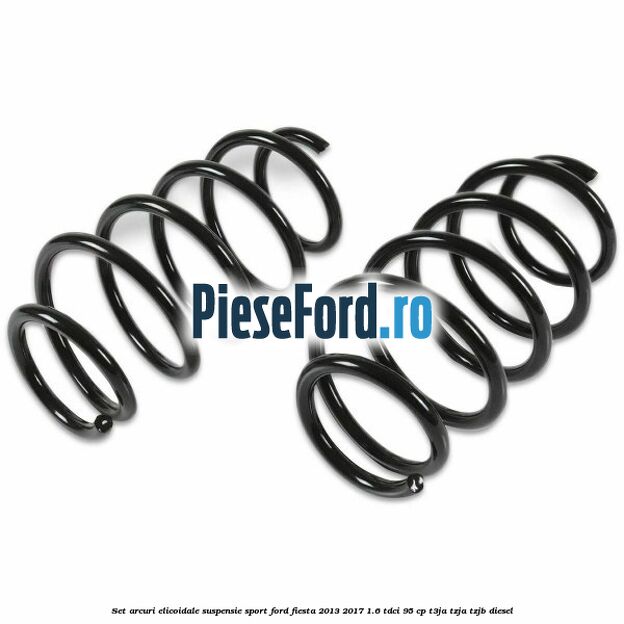Set arcuri elicoidale suspensie sport Ford Fiesta 2013-2017 1.6 TDCi 95 cp T3JA, TZJA, TZJB diesel