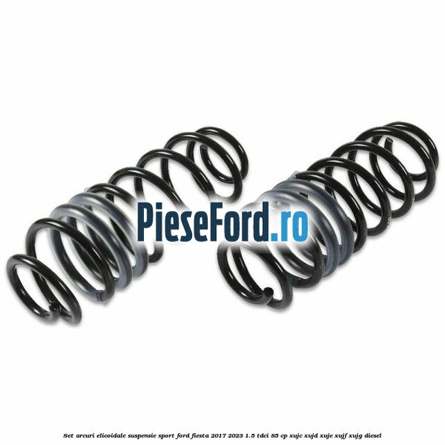 Set arcuri elicoidale suspensie sport Ford Fiesta 2017-2023 1.5 TDCi 85 cp XUJC, XUJD, XUJE, XUJF, XUJG diesel